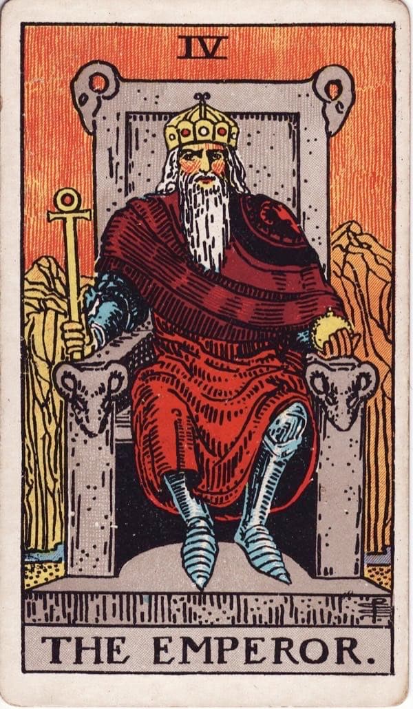 The Emperor, upright