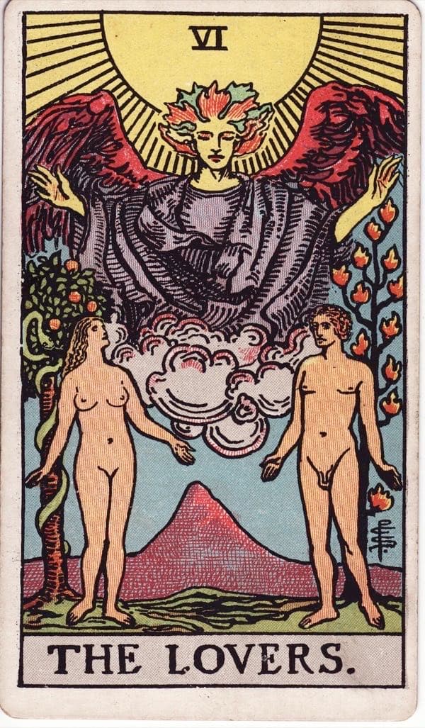 The Lovers, upright