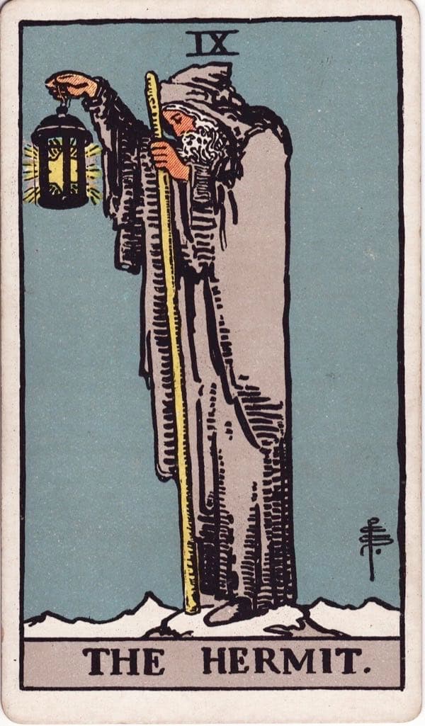 The Hermit, upright