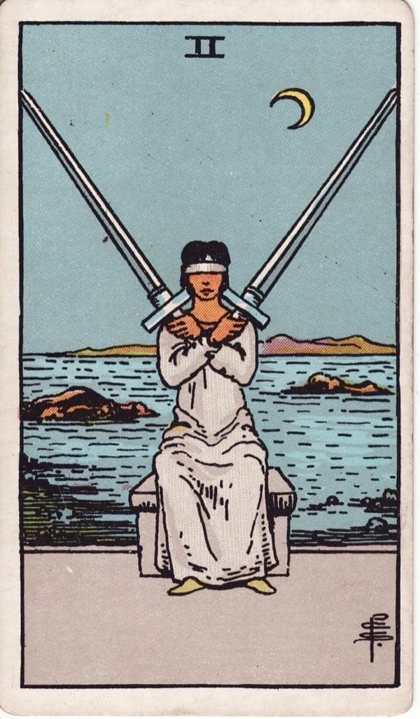 Two of Swords, upright
