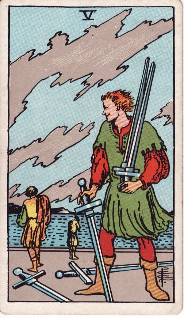 Five of Swords, upright