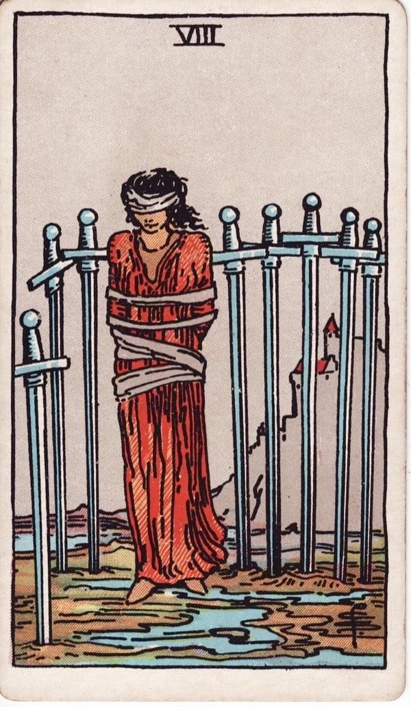 Eight of Swords, upright