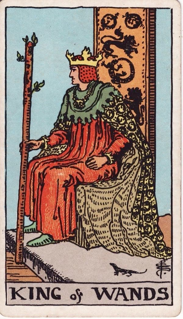 King of Wands, upright